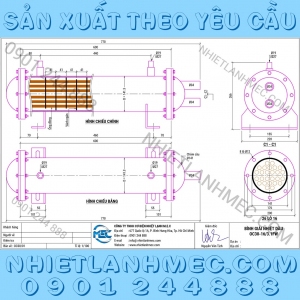 Bình giải nhiệt dầu 30Hp