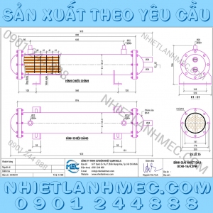 Bình giải nhiệt dầu 40Hp
