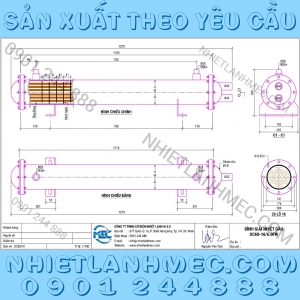 Bình giải nhiệt dầu 60Hp