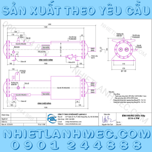 Bình ngưng chứa 10Hp