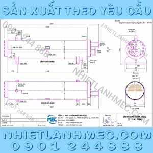 Bình ngưng chứa 135Hp