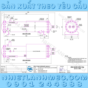 Bình ngưng chứa 15Hp