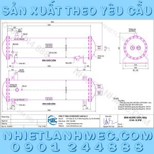 Bình ngưng chứa 40Hp