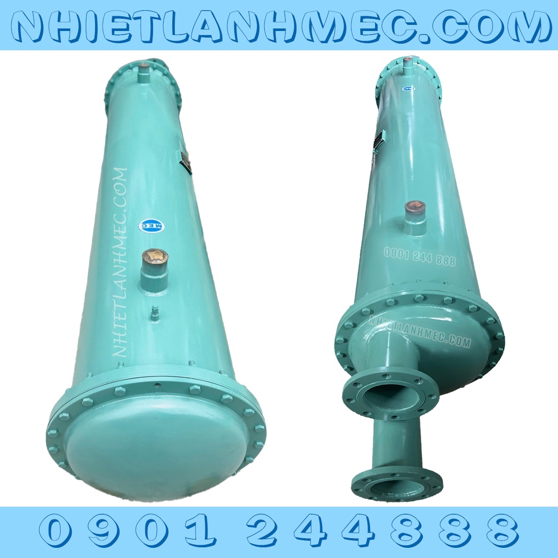 Bình ngưng 225Hp ống đồng phi 19