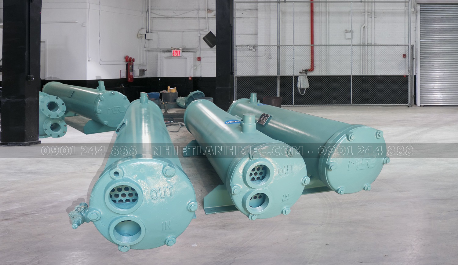 Bình ngưng 80Hp ống đồng phi 19